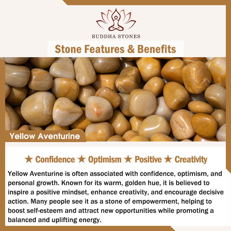 Buddha Stones 3pcs "Align with Good Fortune" Yellow Aventurine Lucky Bracelet Includes Gift Message Card - image 6