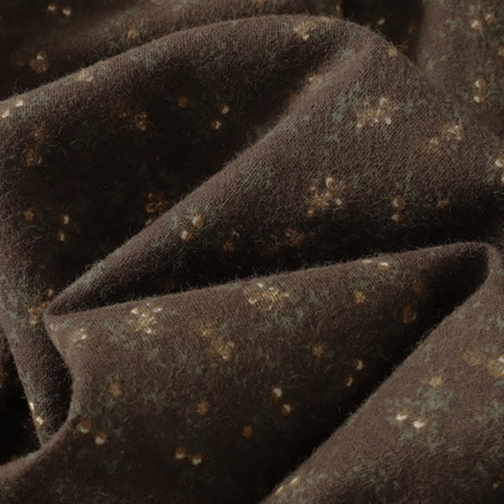 Buddha Stones Spring Vintage Brown Ditsy Floral Women's Skirts - image 6