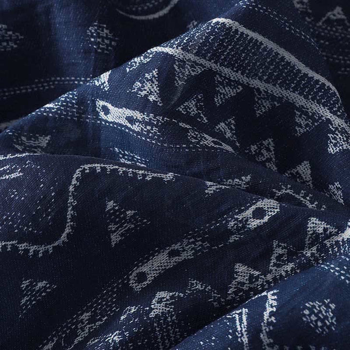 Buddha Stones Summer Boho Drawstring Ethnic Print Women's Summer Sleeveless Dress With Pockets - image 8