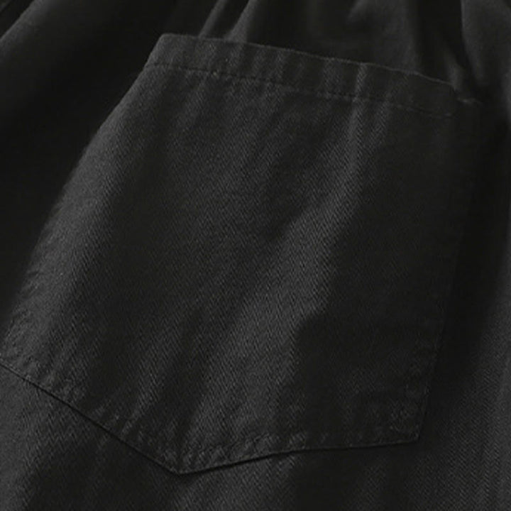 Buddha Stones Summer Casual Elastic Waist Solid Women's Tapered Pants With Pockets - image 7