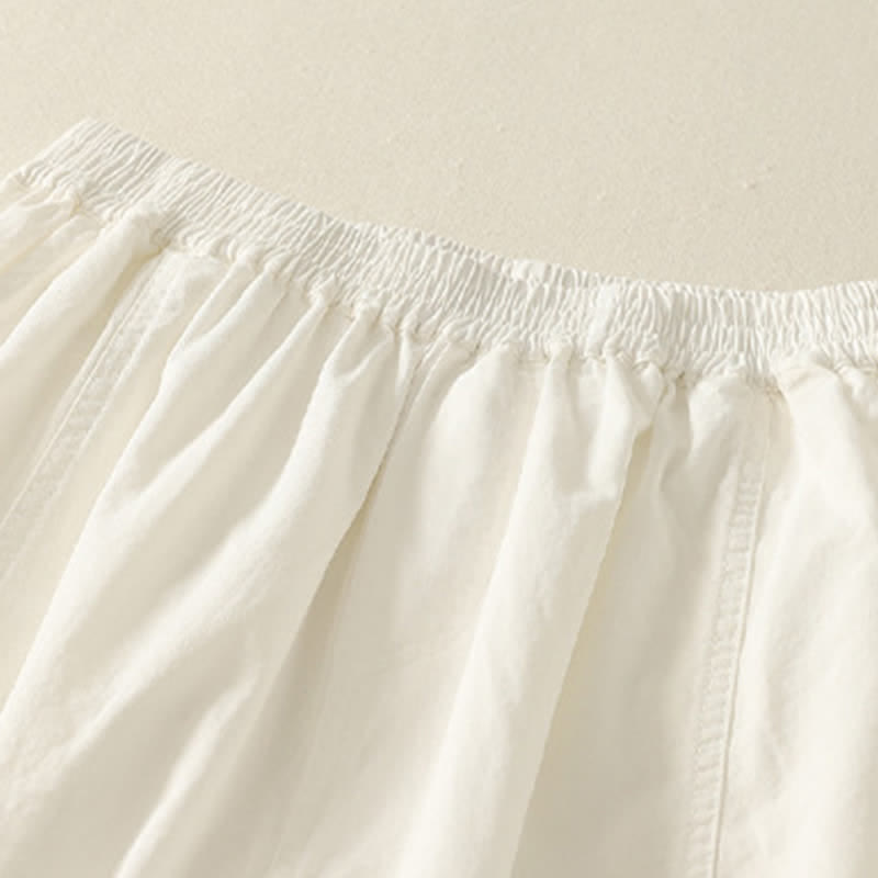 Buddha Stones Summer Casual Elastic Waist Solid Women's Tapered Pants With Pockets - image 12