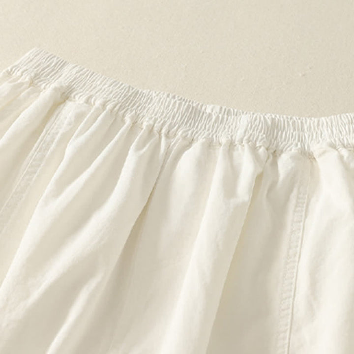 Buddha Stones Summer Casual Elastic Waist Solid Women's Tapered Pants With Pockets - image 12