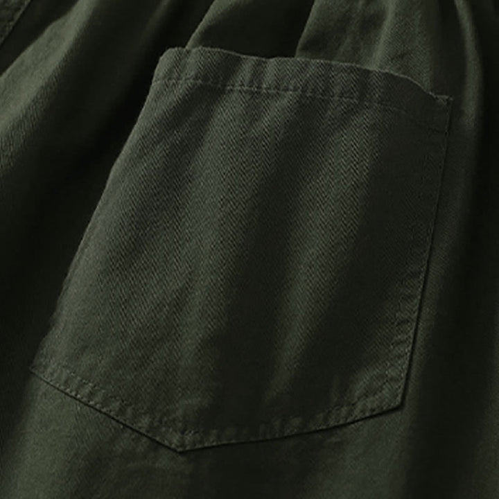 Buddha Stones Summer Casual Elastic Waist Solid Women's Tapered Pants With Pockets - image 2