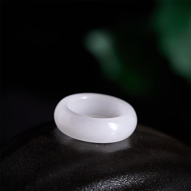 Buddha Stones Natural Golden Silk Jade Wealth Ring - image 7