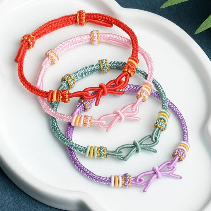 Buddha Stones Hand Woven Butterfly Luck Adjustable Braided Cord Bracelet - image 9