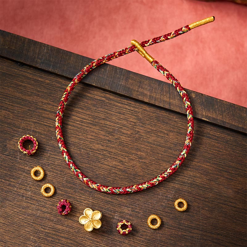 Buddha Stones Hand-Woven Red String Koi Fish Flower Protection Bracelet - image 16
