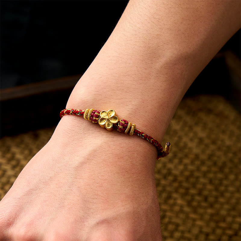 Buddha Stones Hand-Woven Red String Koi Fish Flower Protection Bracelet - image 17