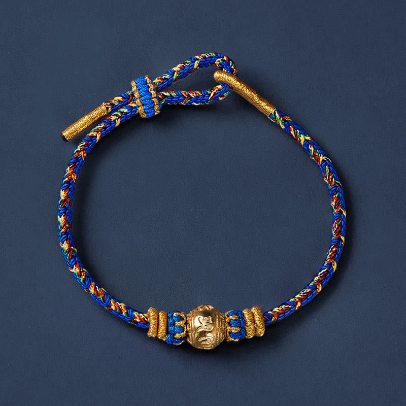 Buddha Stones Hand-Woven String Om Mani Padme Hum Peace Bracelet - image 3
