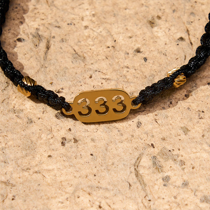 Buddha Stones Angel Numbers Red Black Braided String Connection Bracelet - image 18