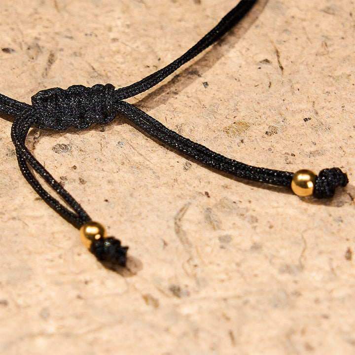 Buddha Stones Angel Numbers Red Black Braided String Connection Bracelet - image 19