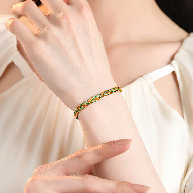 Buddha Stones Hand-Woven Colorful Red String Luck Braided Bracelet - image 2