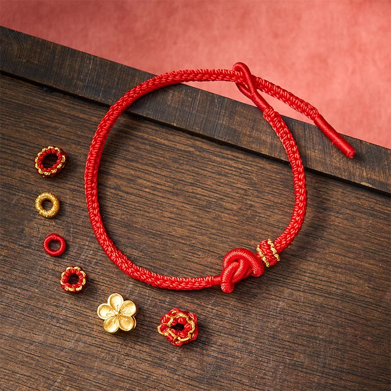 Buddha Stones Flower Braided Rope Knot Adjustable Bracelet - image 10