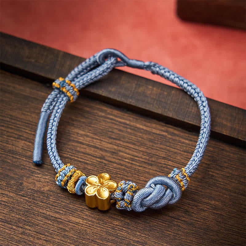 Buddha Stones Flower Braided Rope Knot Adjustable Bracelet - image 21