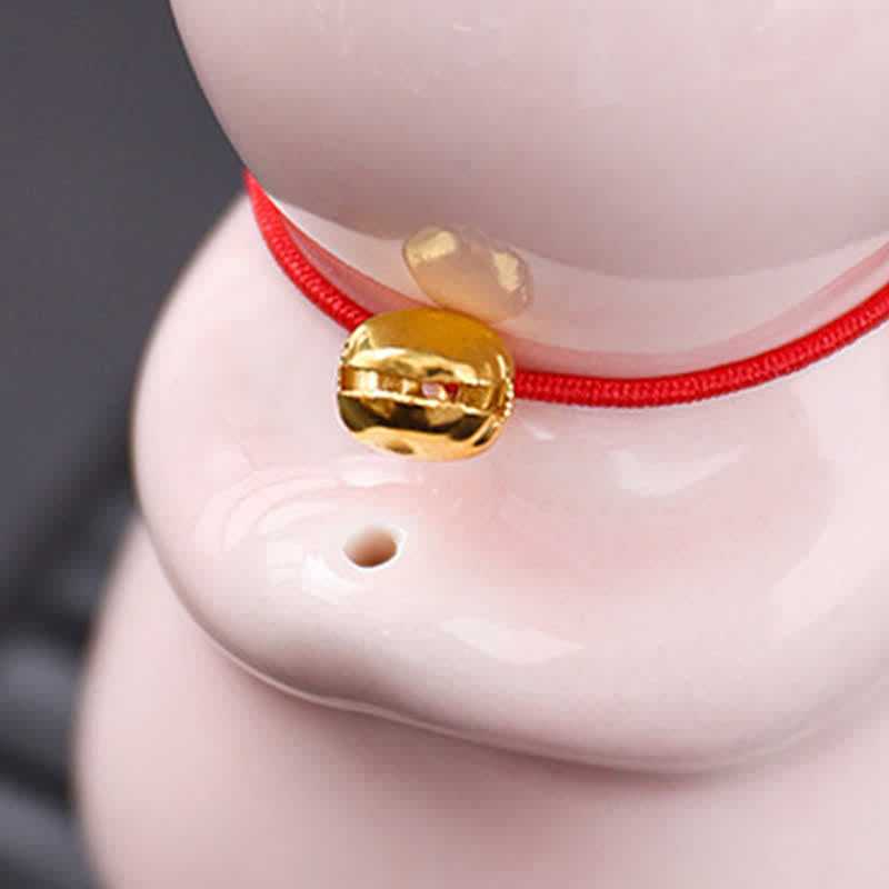 Buddha Stones Ceramic Kawaii Cat Incense Burner with Ash Catching Tray Without Incense - image 10