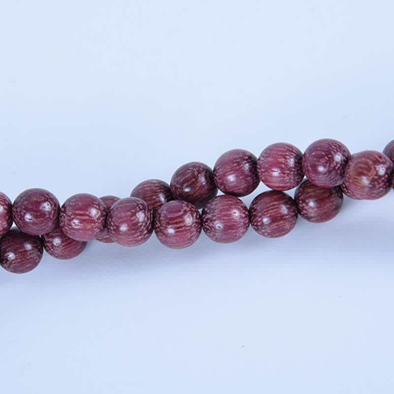 Buddha Stones Natural Peltogyne Gourd 108 Bead Mala - image 20