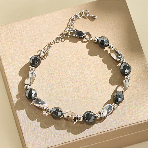 Buddha Stones Natural Hematite Titanium Steel Powerful Chain Bracelet - image 2