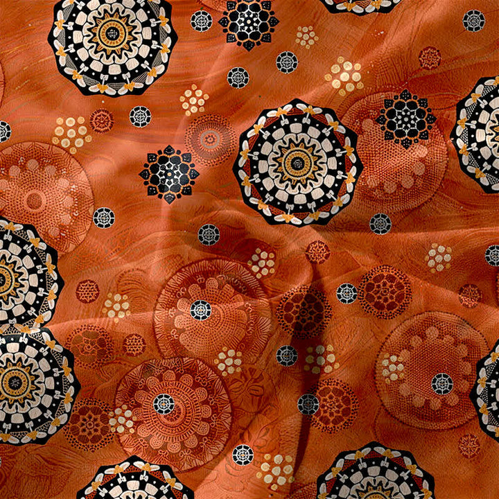 Buddha Stones Summer Casual Boho Mandala Medallion Pattern Women's Summer Sleeveless Midi Dress With Pockets - image 3