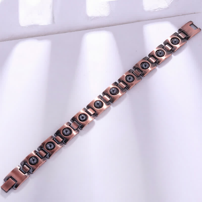Buddha Stones Copper Plated Magnetic Grounding Vintage Bracelet - image 6