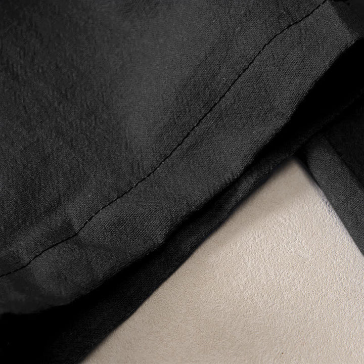 Buddha Stones Cotton Zen Bamboo Pattern Women's Elastic Waist Pants With Pockets - image 2