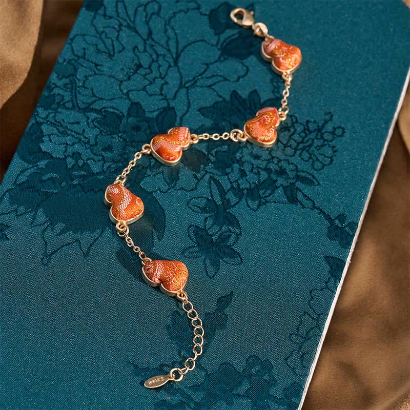 Buddha Stones Song Brocade Gourd Water Ripples Good Fortune Chinese Vintage Bracelet - image 3