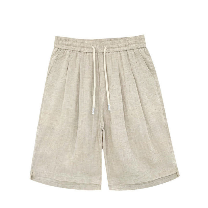 Buddha Stones Summer Casual Minimalist Drawstring Solid Men's Shorts With Pockets - image 10