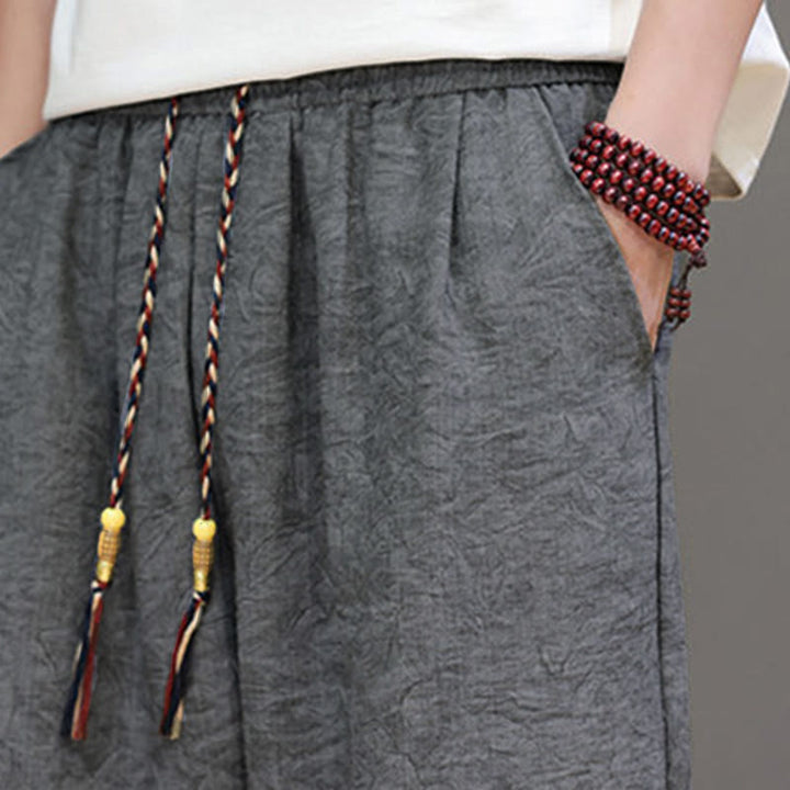 Buddha Stones Summer Casual Boho Drawstring Abstract Men's Shorts With Pocket - image 21