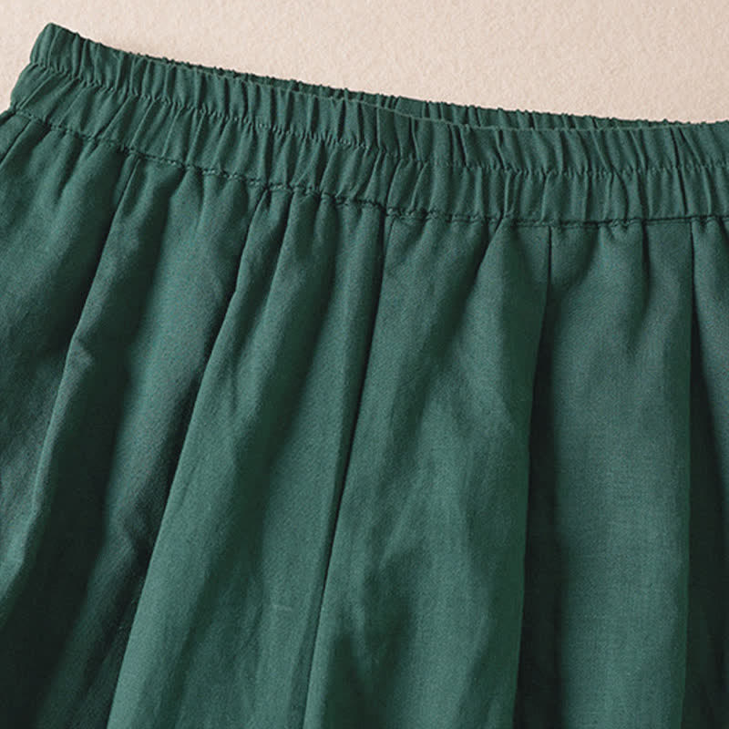 Buddha Stones Summer Casual Minimalist Solid Bermuda Shorts Women's Shorts With Pockets - image 19