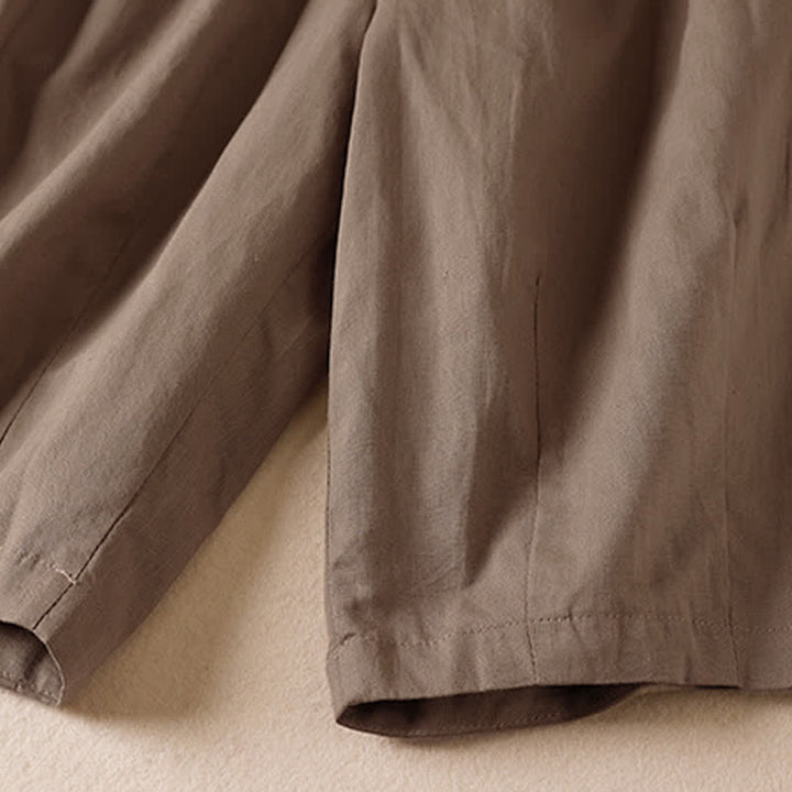 Buddha Stones Summer Casual Minimalist Solid Bermuda Shorts Women's Shorts With Pockets - image 15
