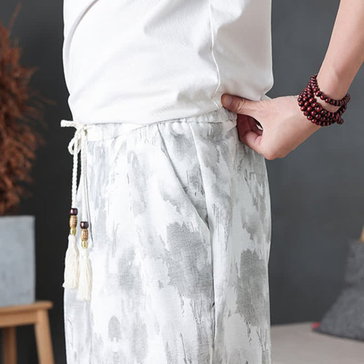 Buddha Stones Summer Casual Minimalist Drawstring Solid Men's Shorts With Pocket - image 31