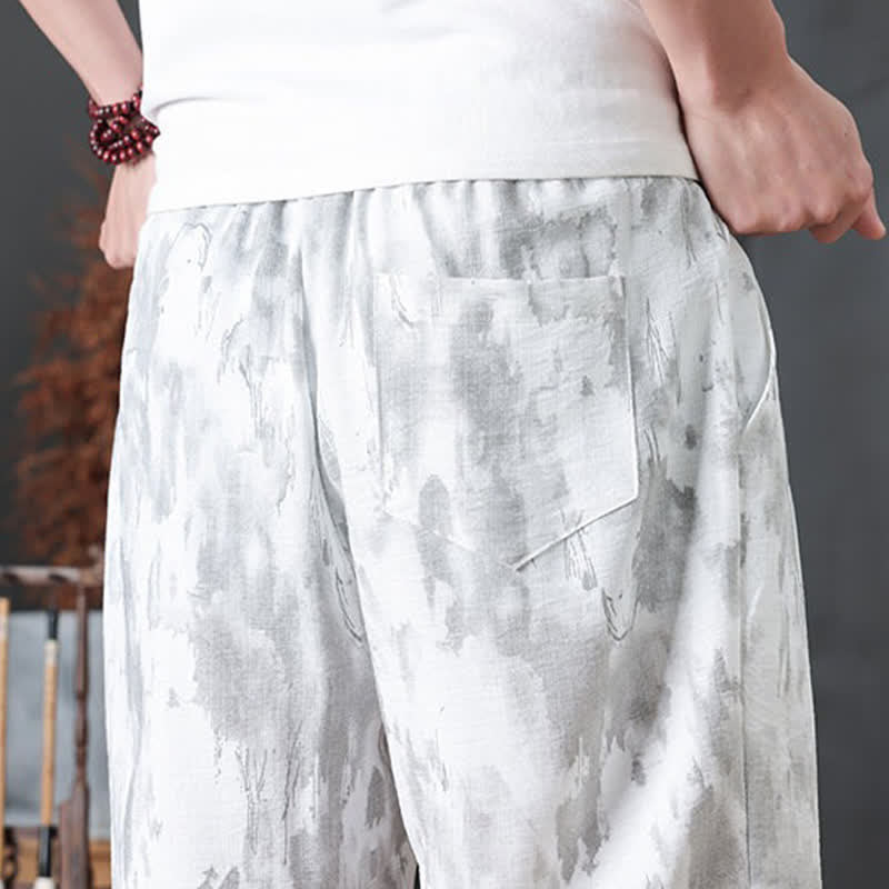 Buddha Stones Summer Casual Minimalist Drawstring Solid Men's Shorts With Pocket - image 32
