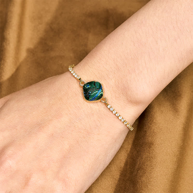 Buddha Stones Copper Luck Song Brocade Square Adjustable Bracelet - image 4