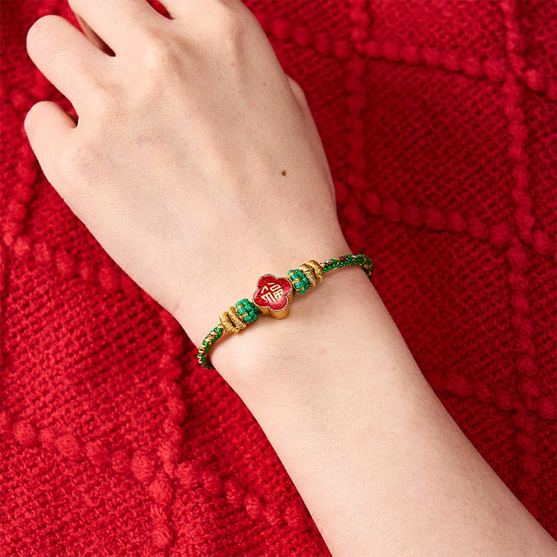 Buddha Stones Hand-Woven Koi Fish Fu Character Success Rope Bracelet - image 11