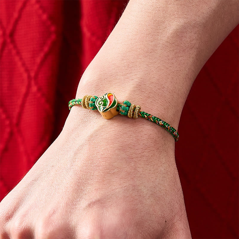 Buddha Stones Hand-Woven String Koi Fish Success Rope Bracelet - image 4