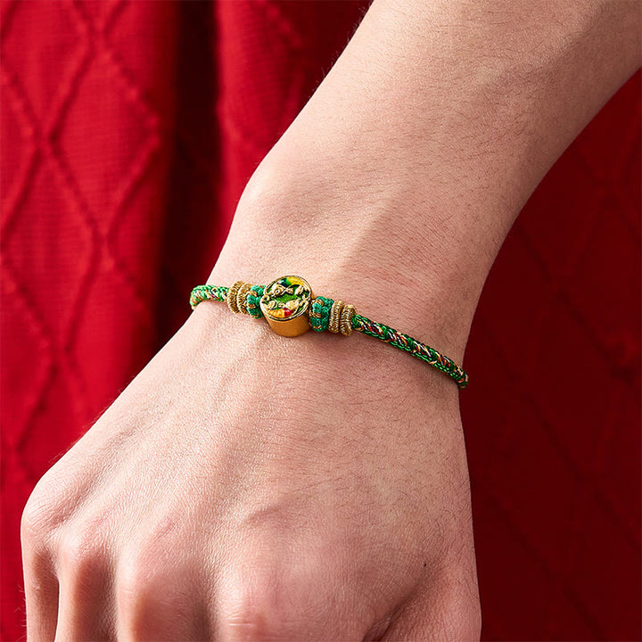 Buddha Stones Hand-Woven String Double Koi Fish Protection Rope Bracelet - image 10