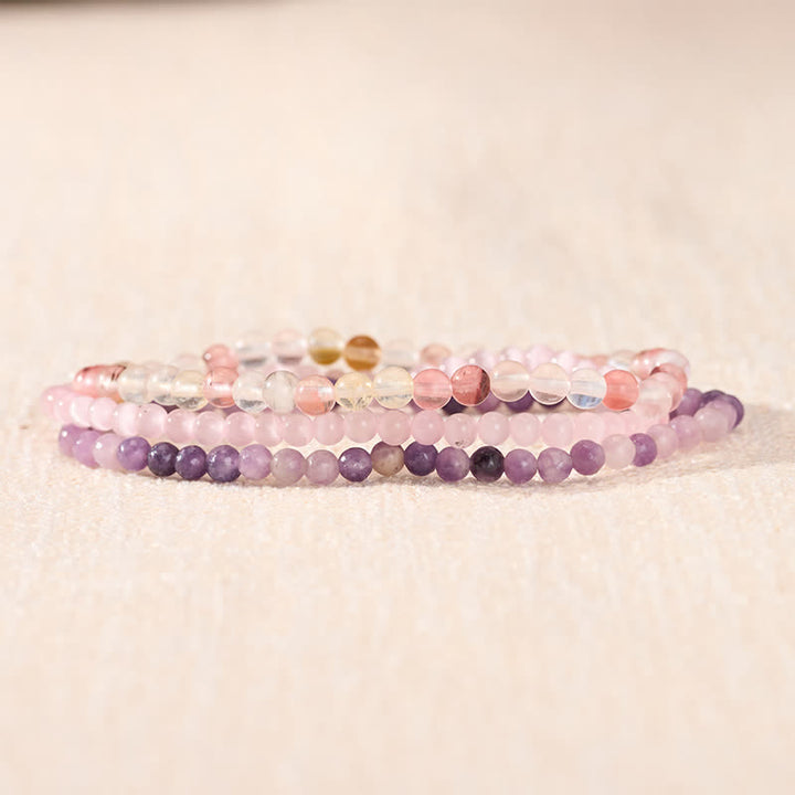 Buddha Stones 3pcs "Soothe Your Inner Self" Tourmaline Protection Bracelet Includes Gift Message Card - image 2