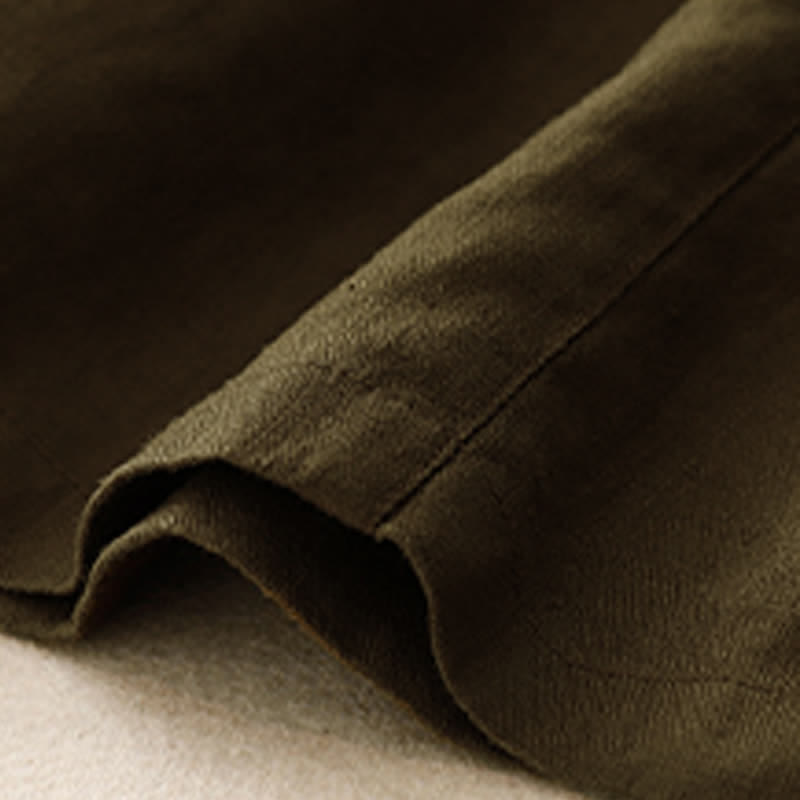 Buddha Stones Summer Casual Buttons Plain Women's Shorts With Pockets - image 19