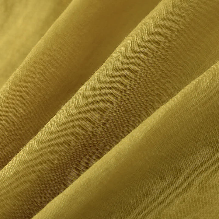 Buddha Stones Summer Tang Style Casual Frog Button Solid Tank Top Women's Sleeveless Shirts - image 10