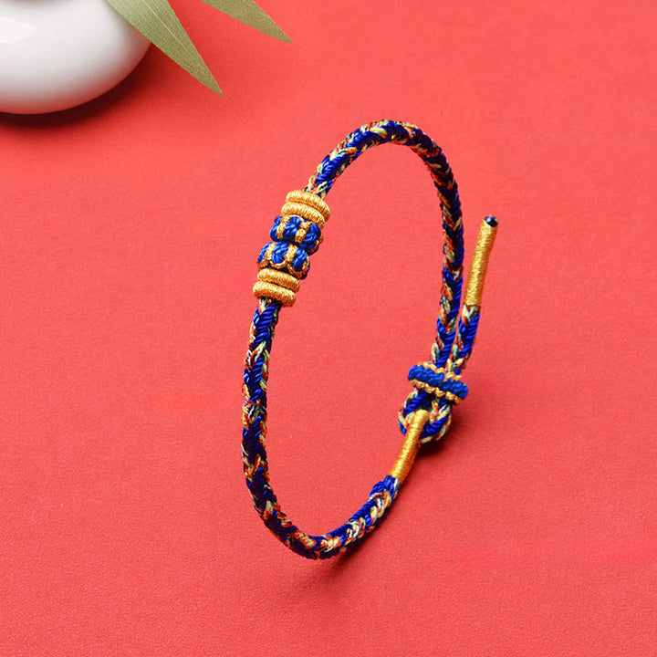 Buddha Stones Koi Fish Luck Hand-Woven String Bracelet - image 26