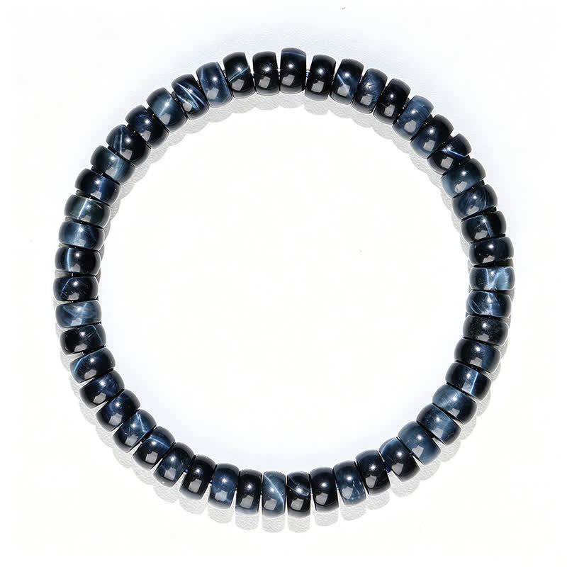 Buddha Stones Blue Tiger Eye Positive Beads Bracelet - image 7