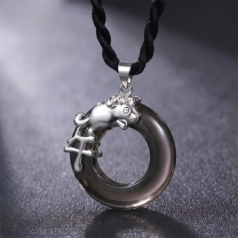 Buddha Stones Chinese Zodiac Peace Buckle Fortune Pendant Necklace - Horse - image 12