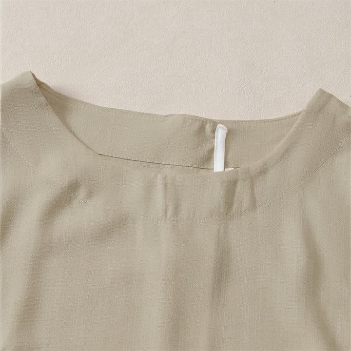Buddha Stones Summer Casual Minimalist Crew Neck Solid Cropped Women's Short  Sleeve T-Shirts - image 1