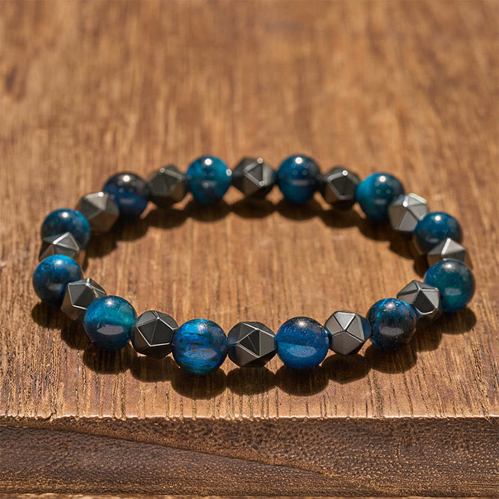Buddha Stones Tiger Eye Hematite Faceted Strength Bracelet - image 20