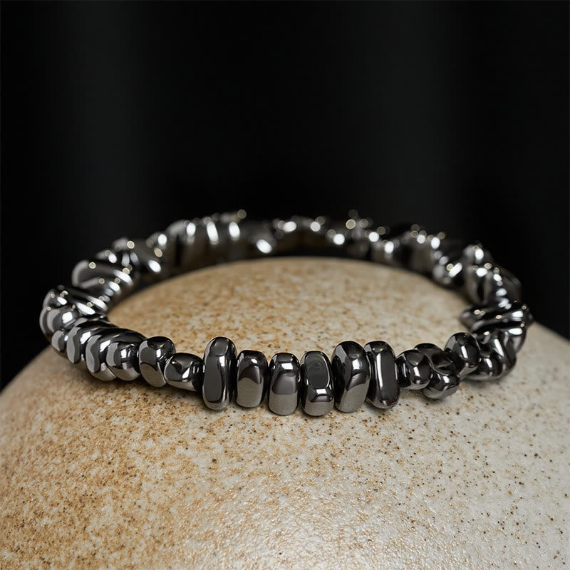 Buddha Stones 3pcs Hematite Powerful Bead Bracelet - image 8