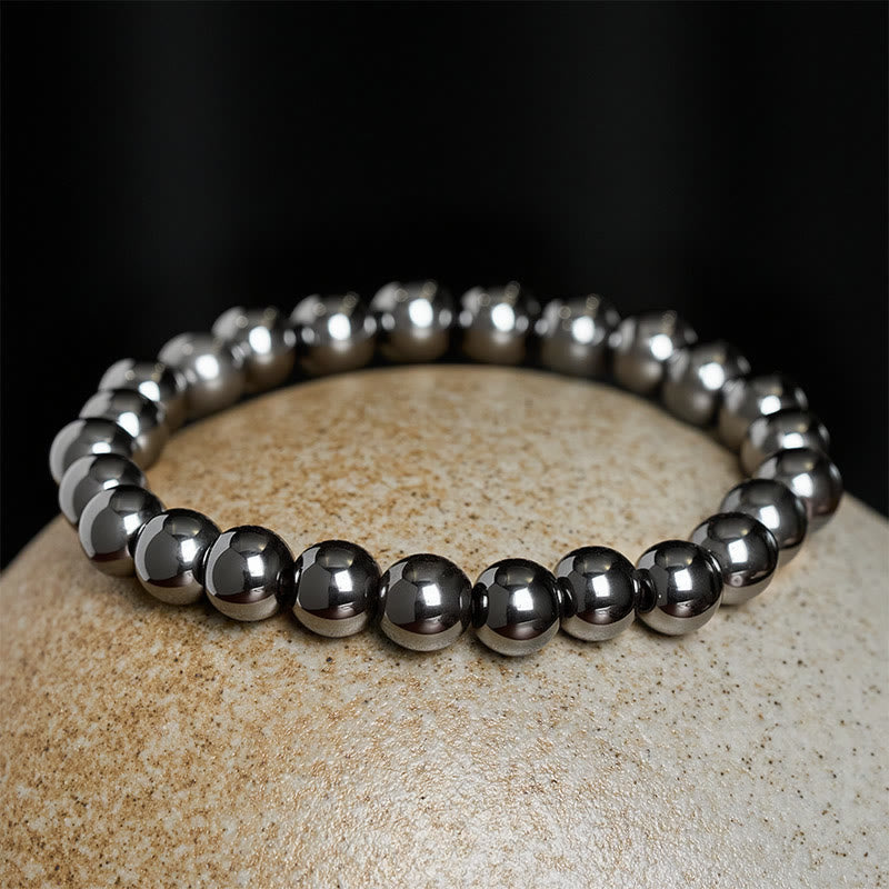 Buddha Stones 3pcs Hematite Powerful Bead Bracelet - image 7