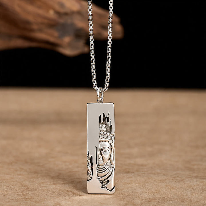 Buddha Stones Tathagata Buddha Strength Protection Amulet Lucky Vintage Style Pendant Necklace - image 9