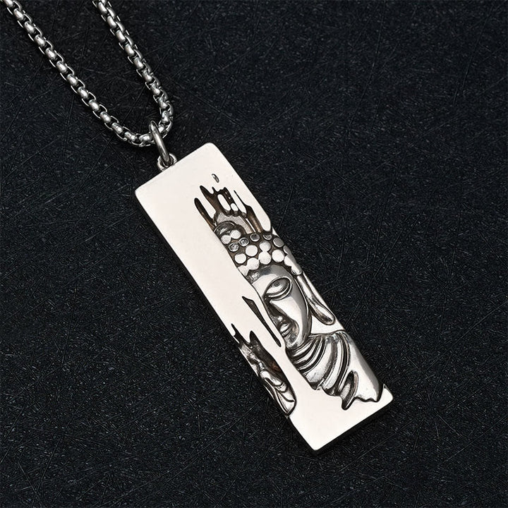 Buddha Stones Tathagata Buddha Strength Protection Amulet Lucky Vintage Style Pendant Necklace - image 11
