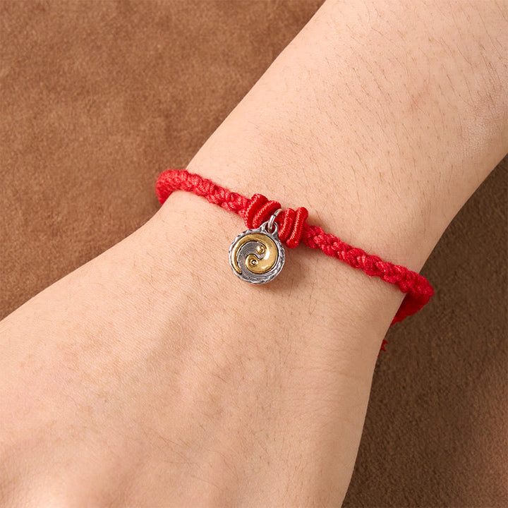 Buddha Stones Copper Yin Yang Red String Balance Bracelet - image 4