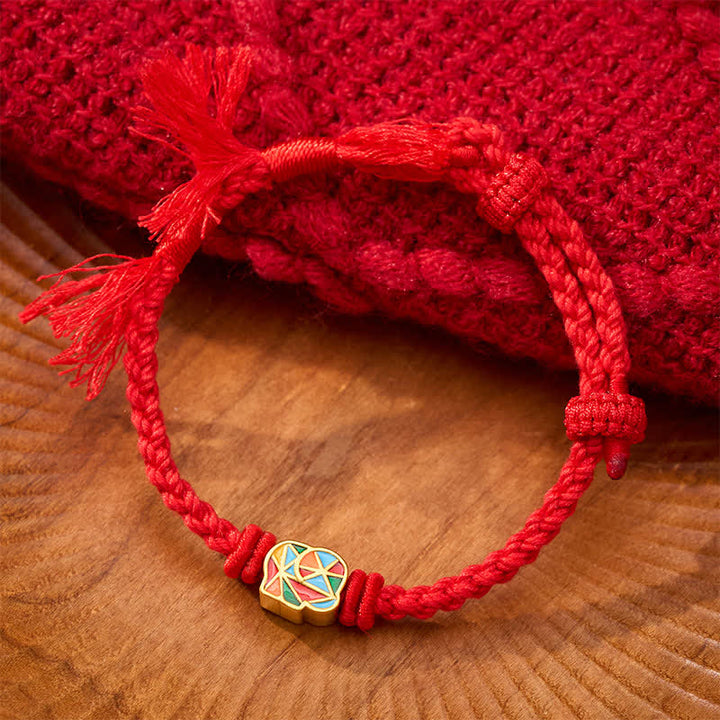 Buddha Stones Elephant Red String Balance Tibet Adjustable Bracelet - image 2