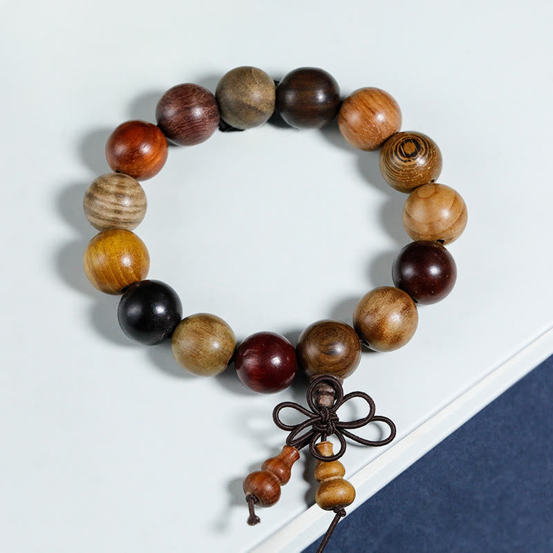 Buddha Stones  108 Beads Wenge Wood Mala Blessing Meditation Bracelet - image 11