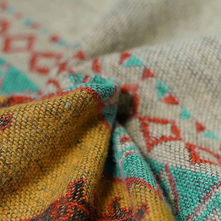 Buddha Stones Tibetan Shawl Diamond Pattern Winter Warm Cloak Scarf - image 15